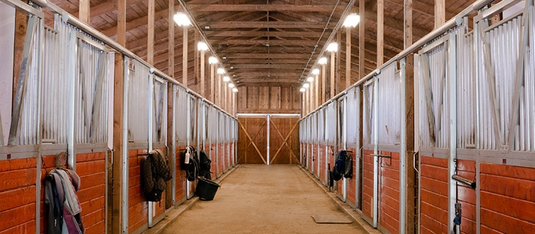 Istállók megvilágítása